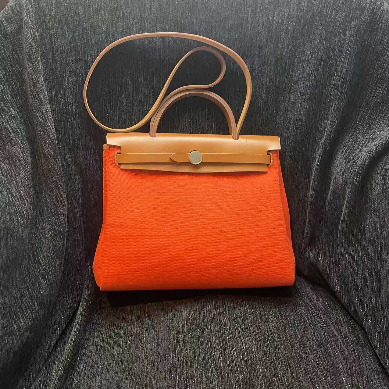 95新 Hermes/爱马仕 伦老板/95新/爱马仕herbag31橙Z