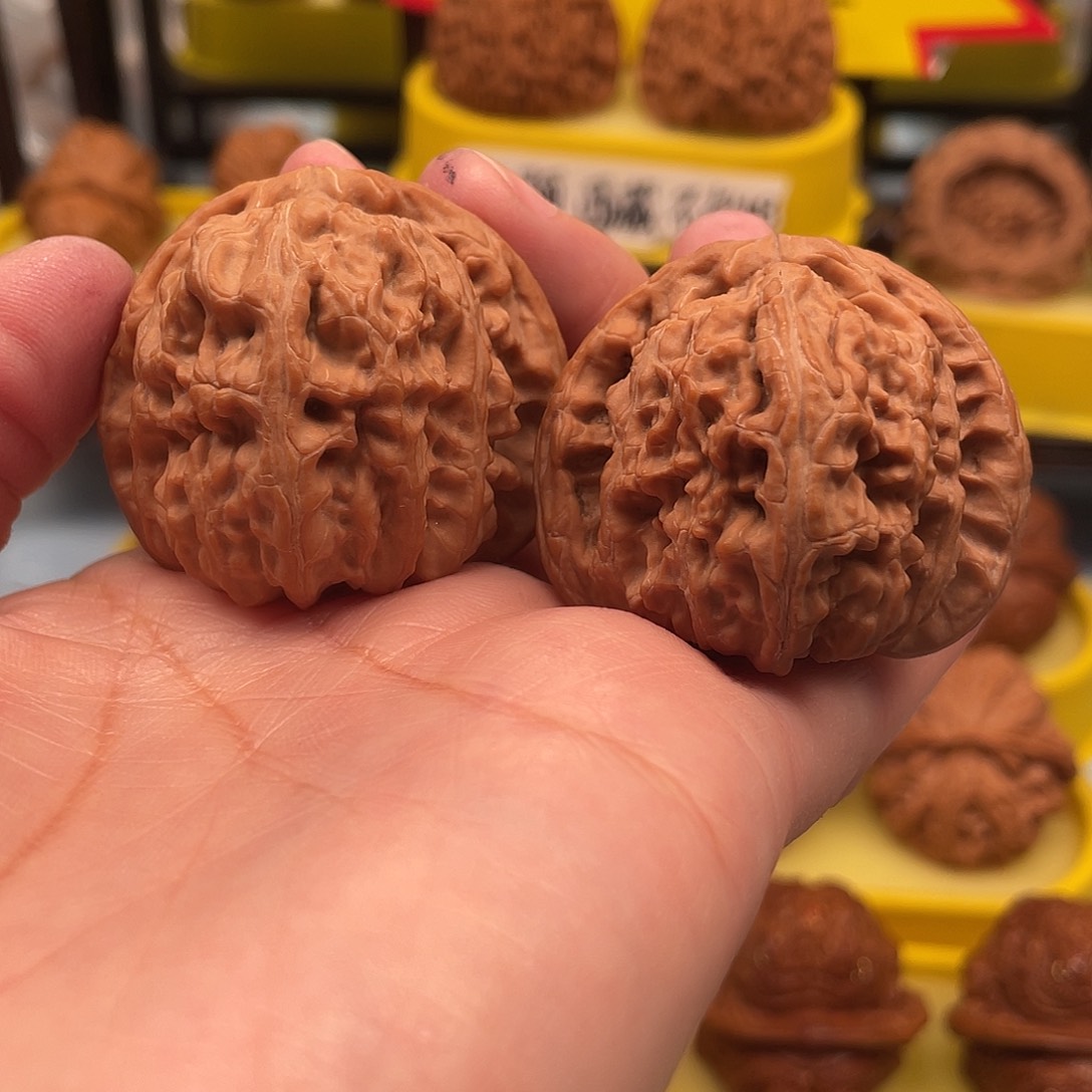 吊坠文玩核桃白狮子42