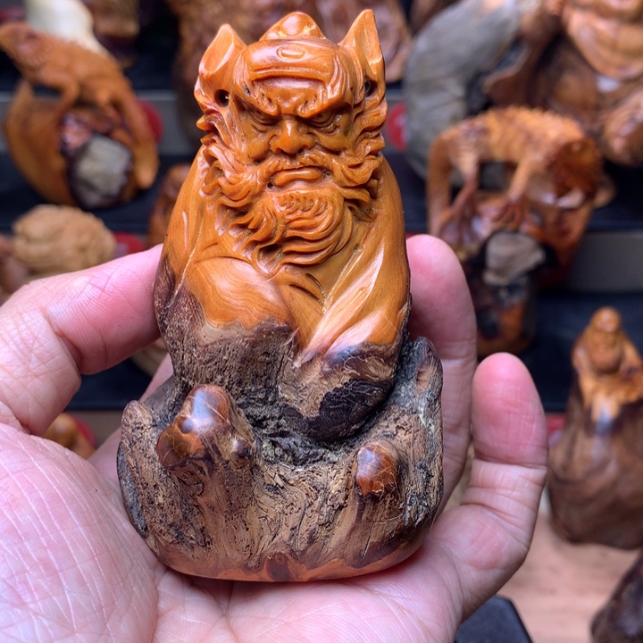 柏木（崖柏）崖柏陈化料手把件