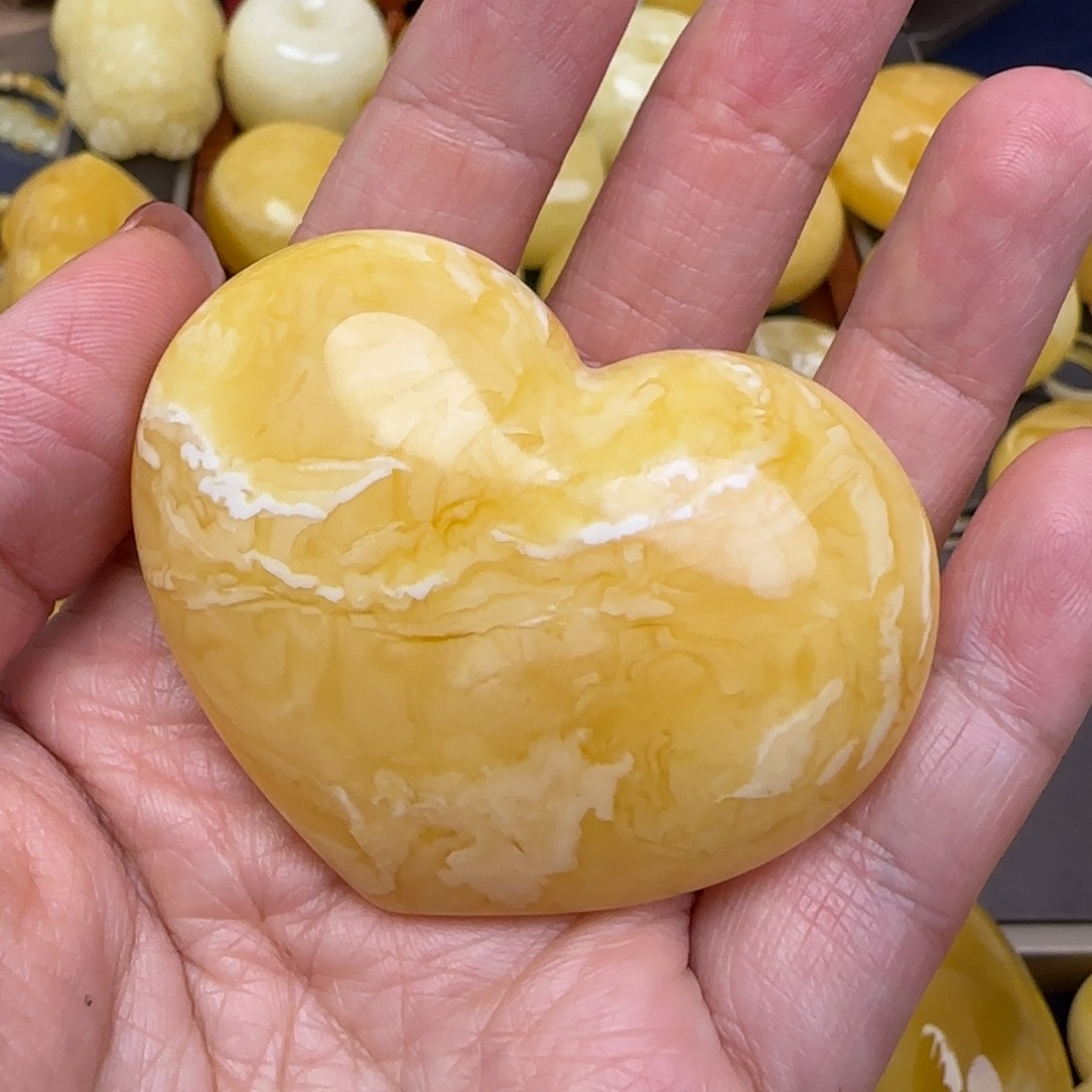 蜜蜡颈饰未镶嵌我***肉天然蜜蜡