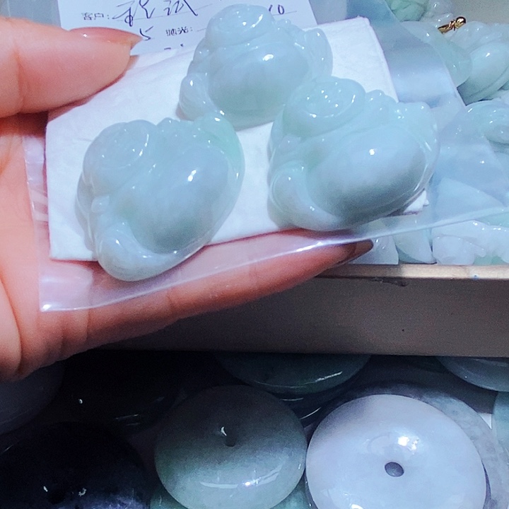 翡翠未镶嵌颈饰程*246854