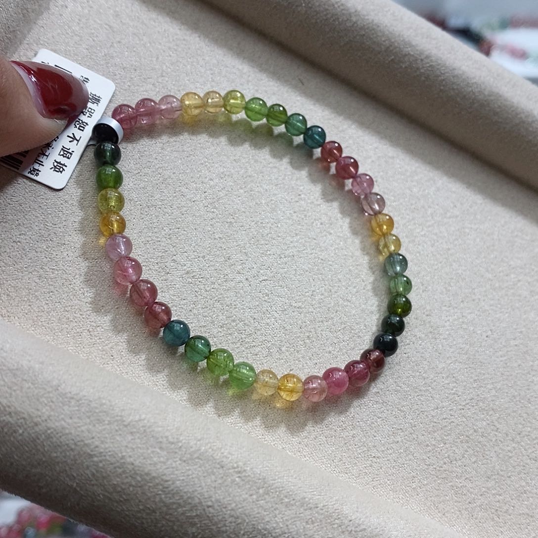 碧玺手链未镶嵌多样性发一条