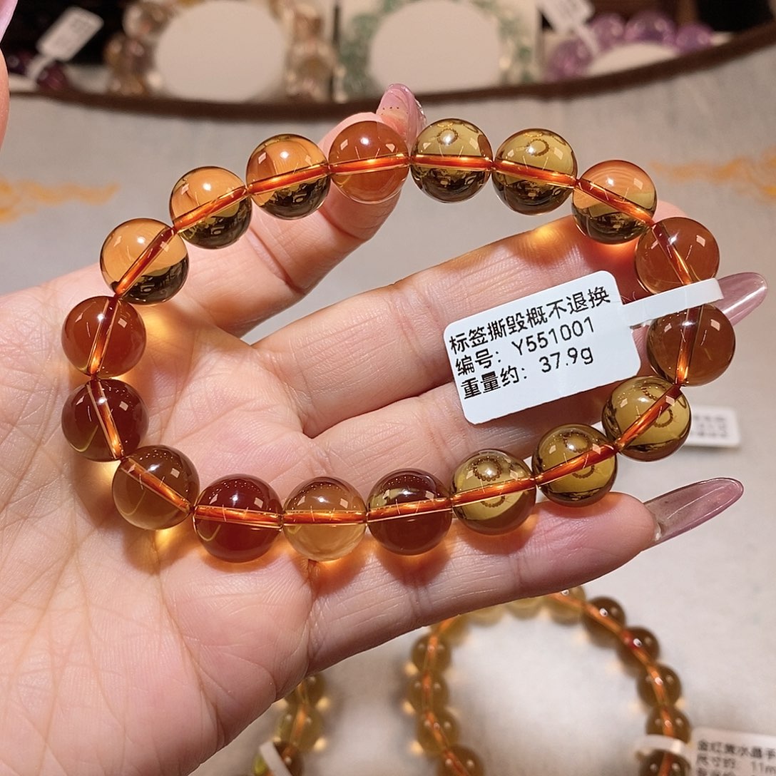 水晶手链未镶嵌M****o黄水晶