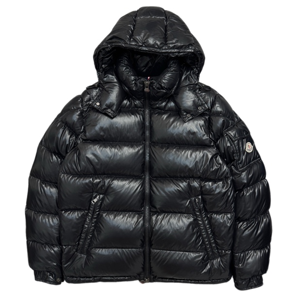 未使用 MONCLER 黑色玛雅系列羽绒服全码