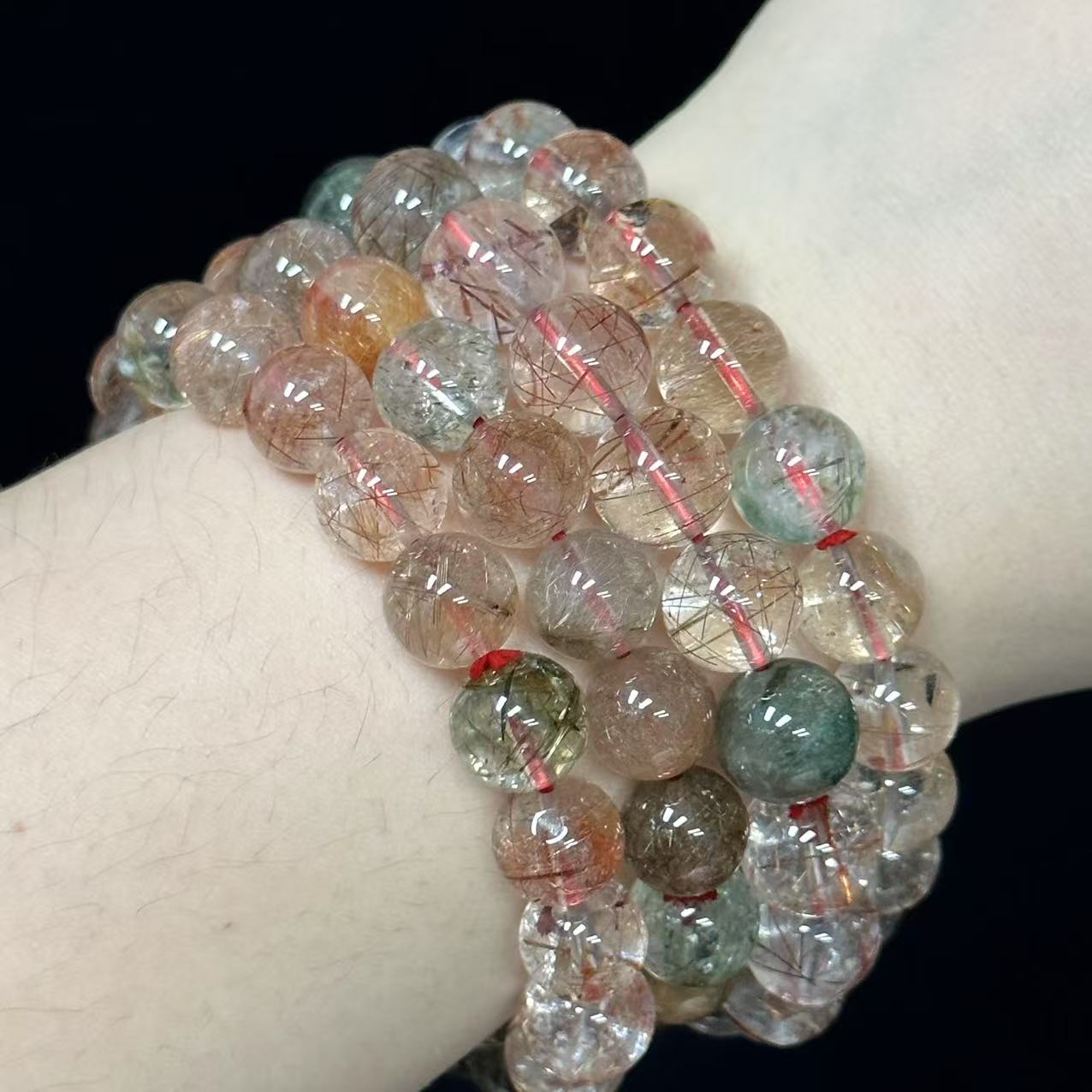 丽哥补贴 天然多宝发晶水晶手串气质百搭 多样性发一件 LG2578