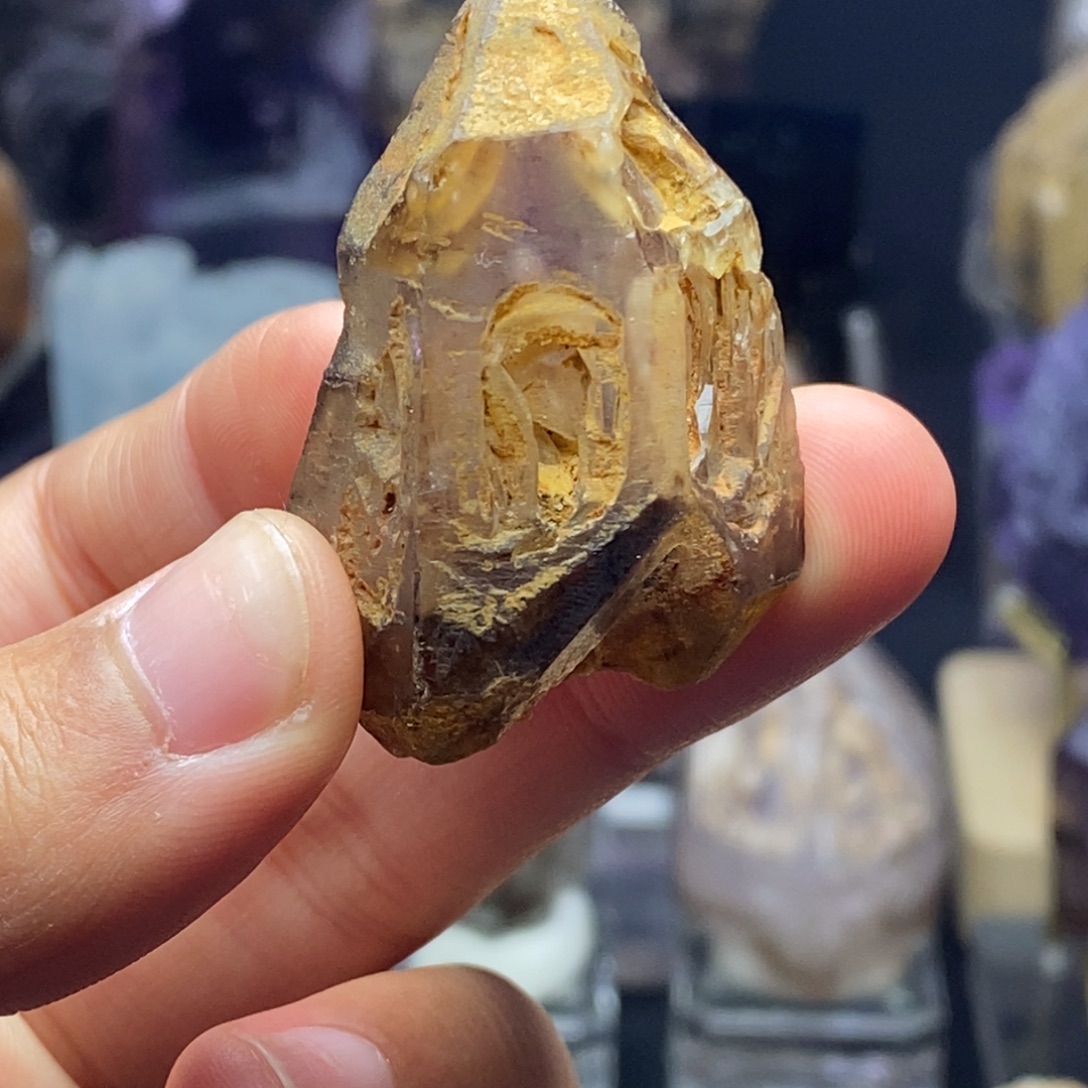 d***y摆件水晶未镶嵌马岛紫心骸骨