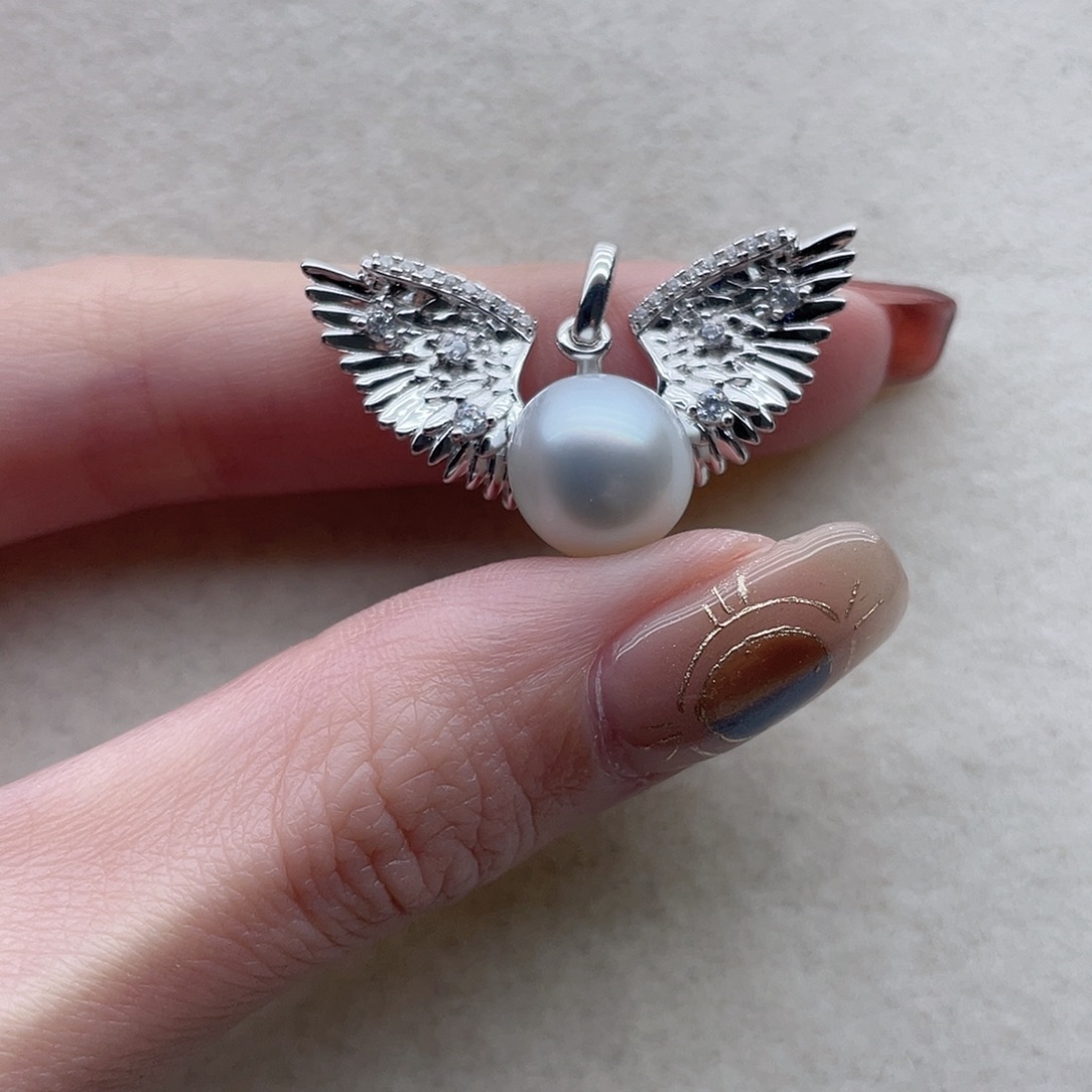 海水珍珠吊坠112银S925镶嵌