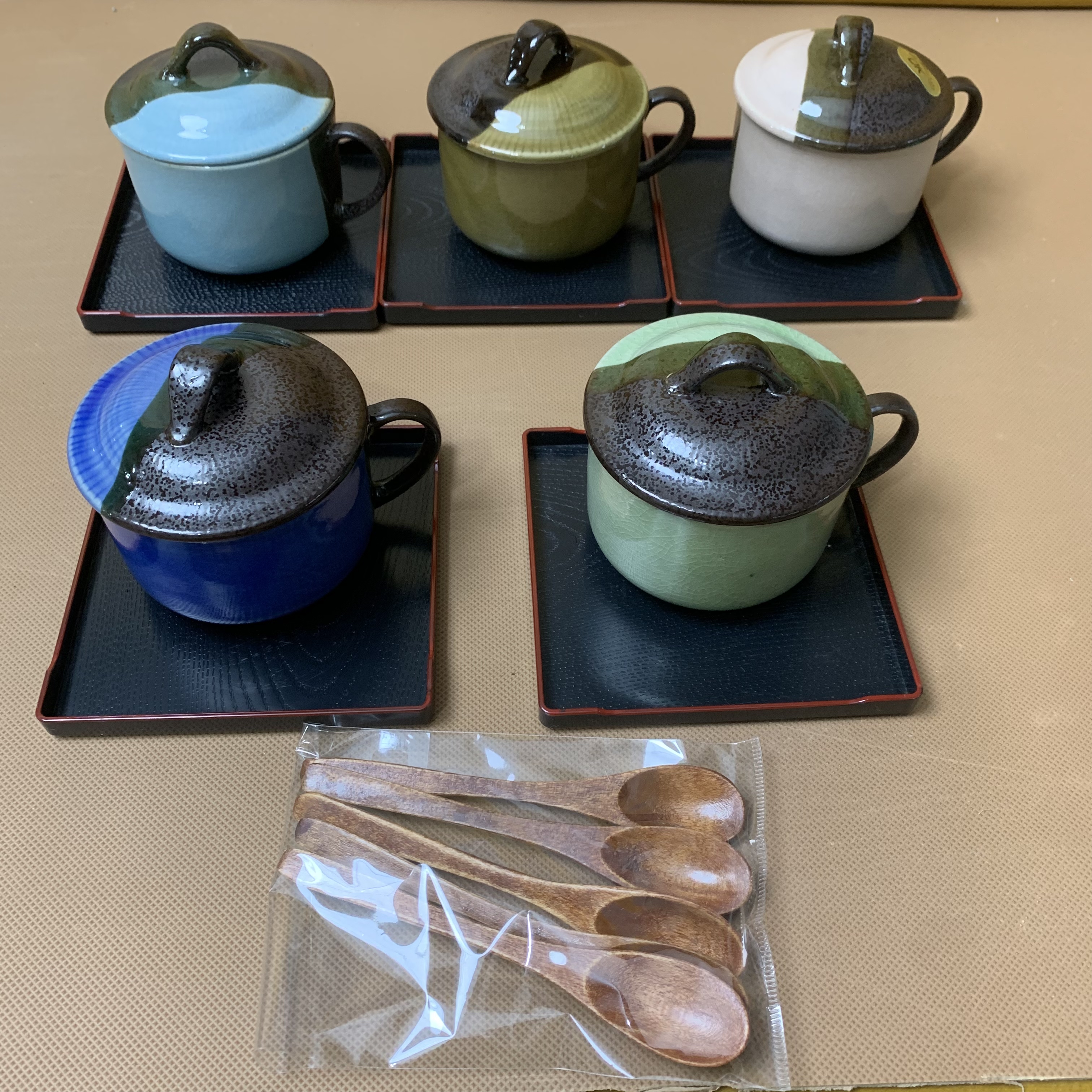 日本回流盖杯五杯五盖五碟五勺不支持退换介意勿拍