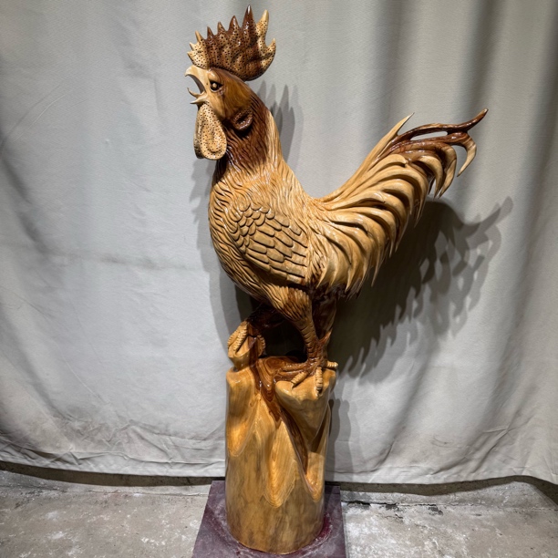 根雕艺术品大吉大利家居装饰