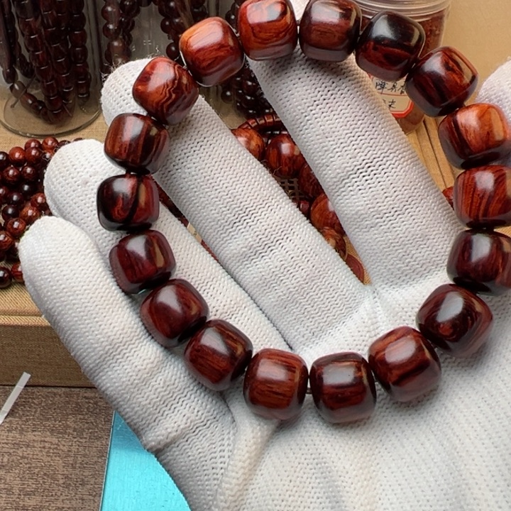 用***7木木本海南红降花梨公1213老型珠单圈