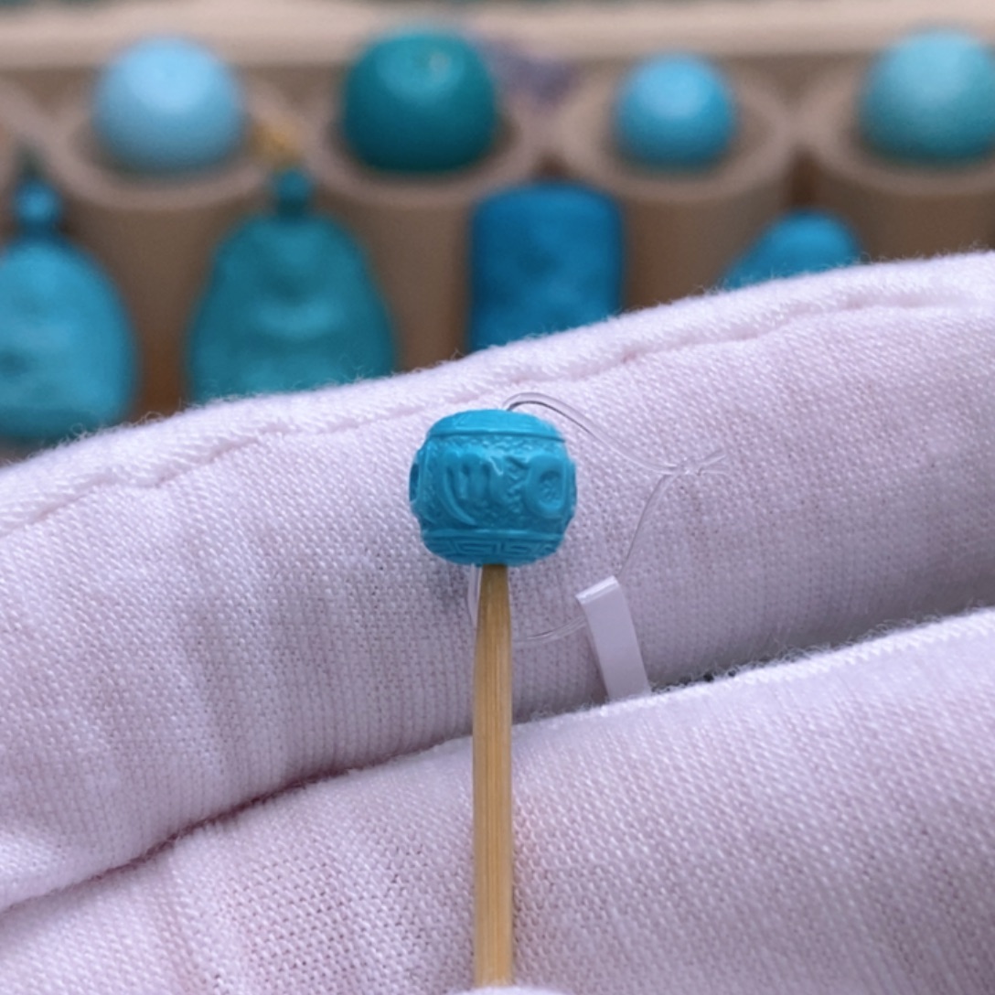 绿松石未镶嵌珠宝奇石7.2mm