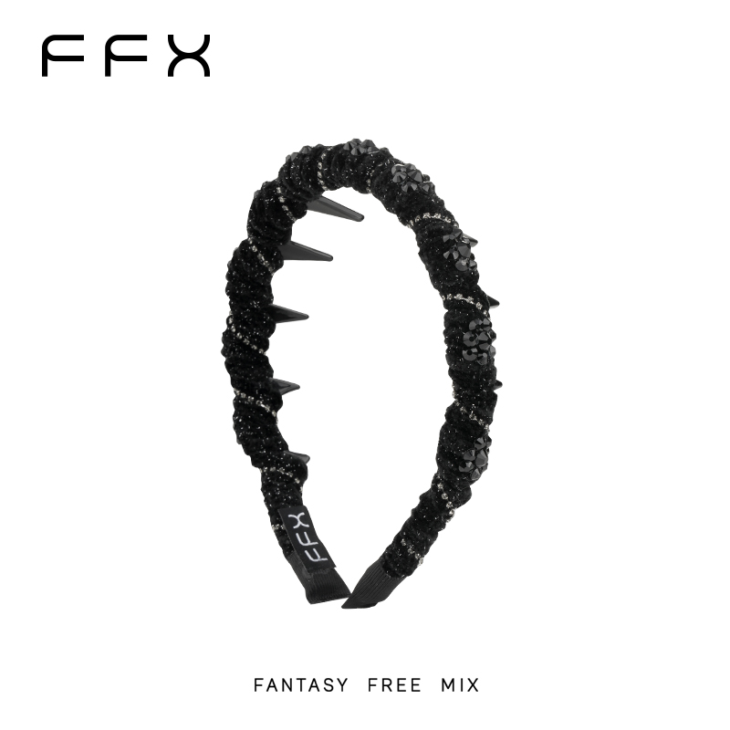 FANTASYFREEMIX【繁星之夜】细闪璀璨丝绒缠绕齿梳发箍