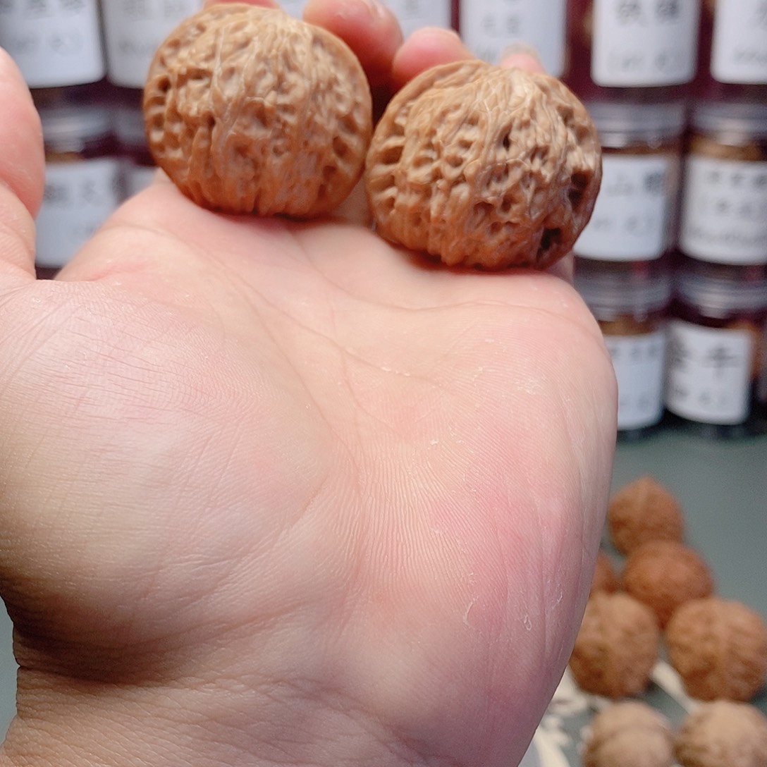 旗*文玩核桃40尺磨盘全品