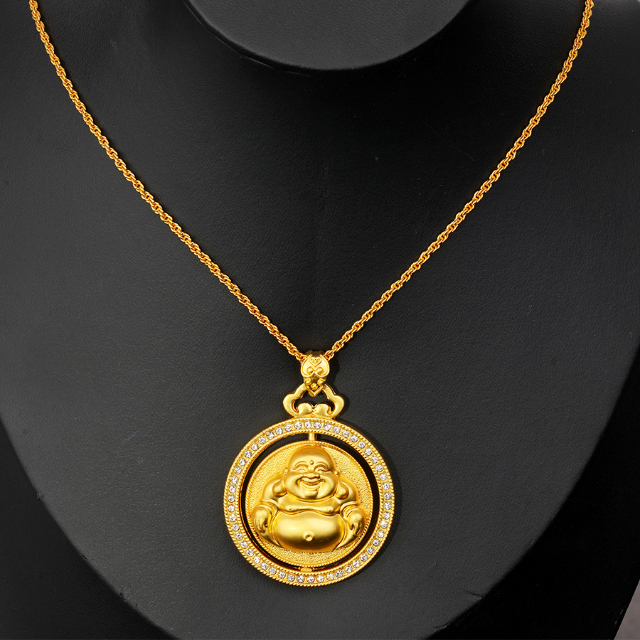 铜合金合成锆石项链 中国风时尚千金风金色素款项链锁骨链-2070