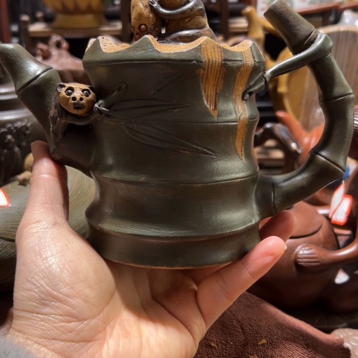 紫砂茶壶紫砂壶收藏起来了！