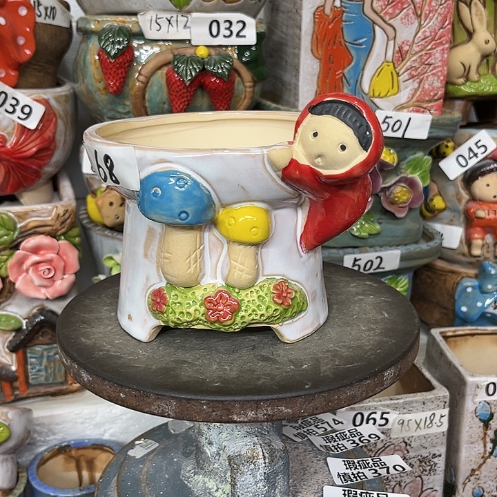 粗陶材质多肉花盆