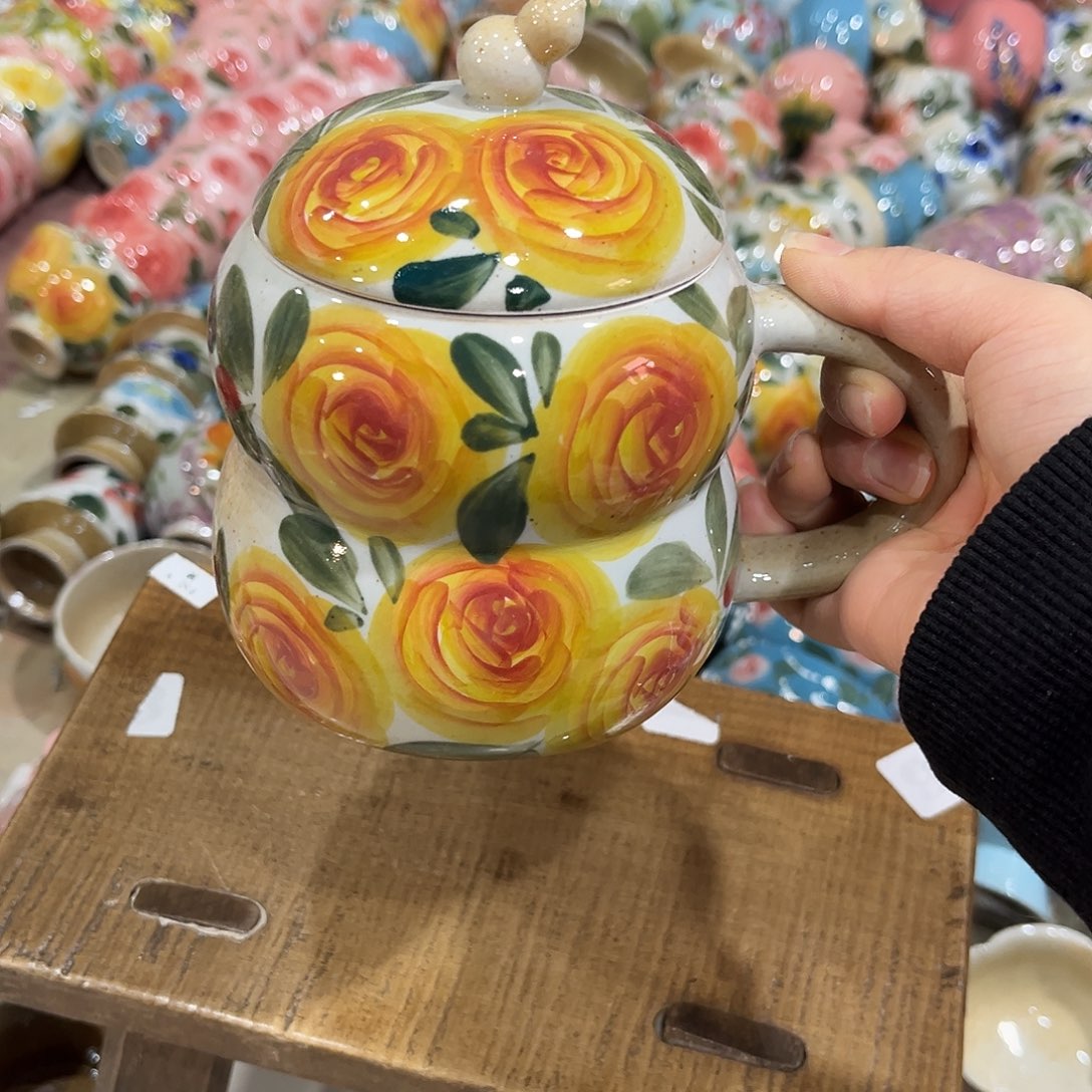 ᰔ****景德镇手工手绘高温釉下彩