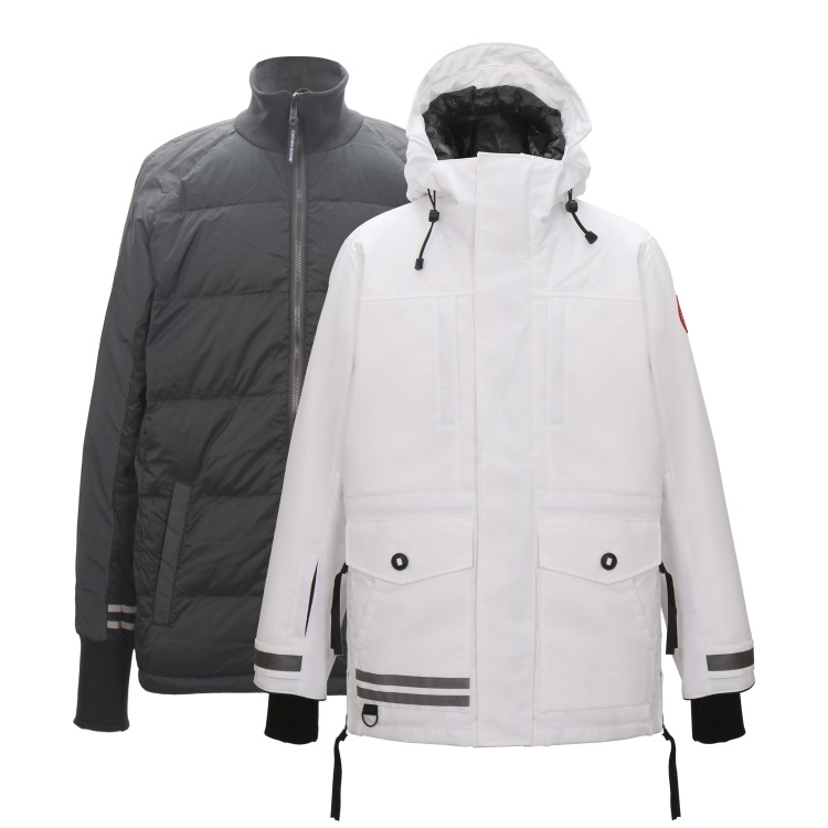 未使用 CANADA GOOSE 男士白色欧版羽绒服2121248000473-A0117