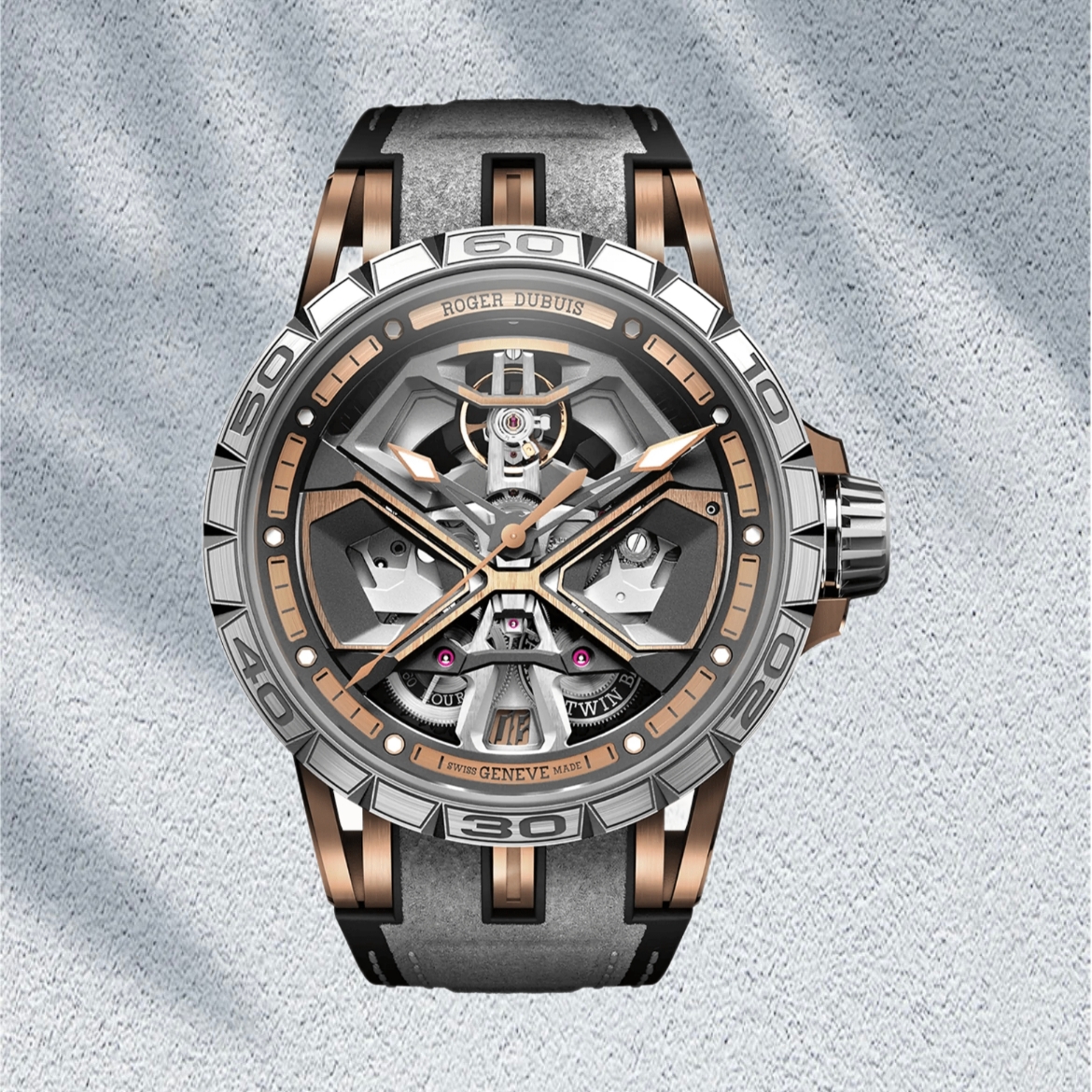 99新 ROGER DUBUIS/罗杰杜彼 罗杰杜彼19年保卡，王者竞速45表径