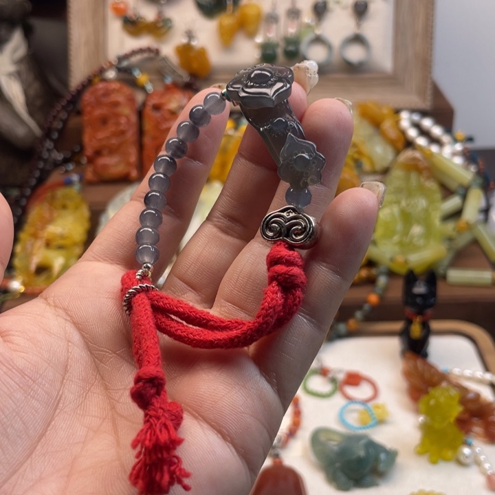 蛇纹石玉手链未镶嵌