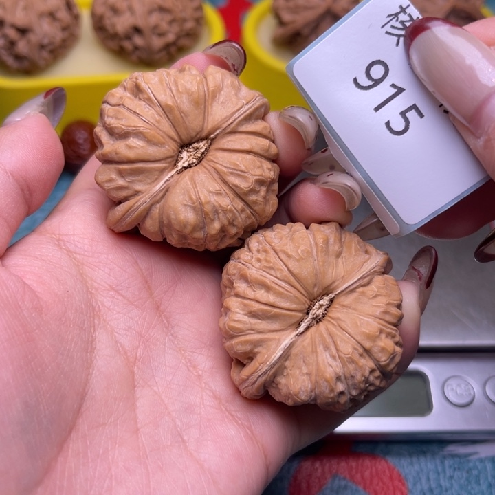 把件文玩核桃南瓜墩43.915