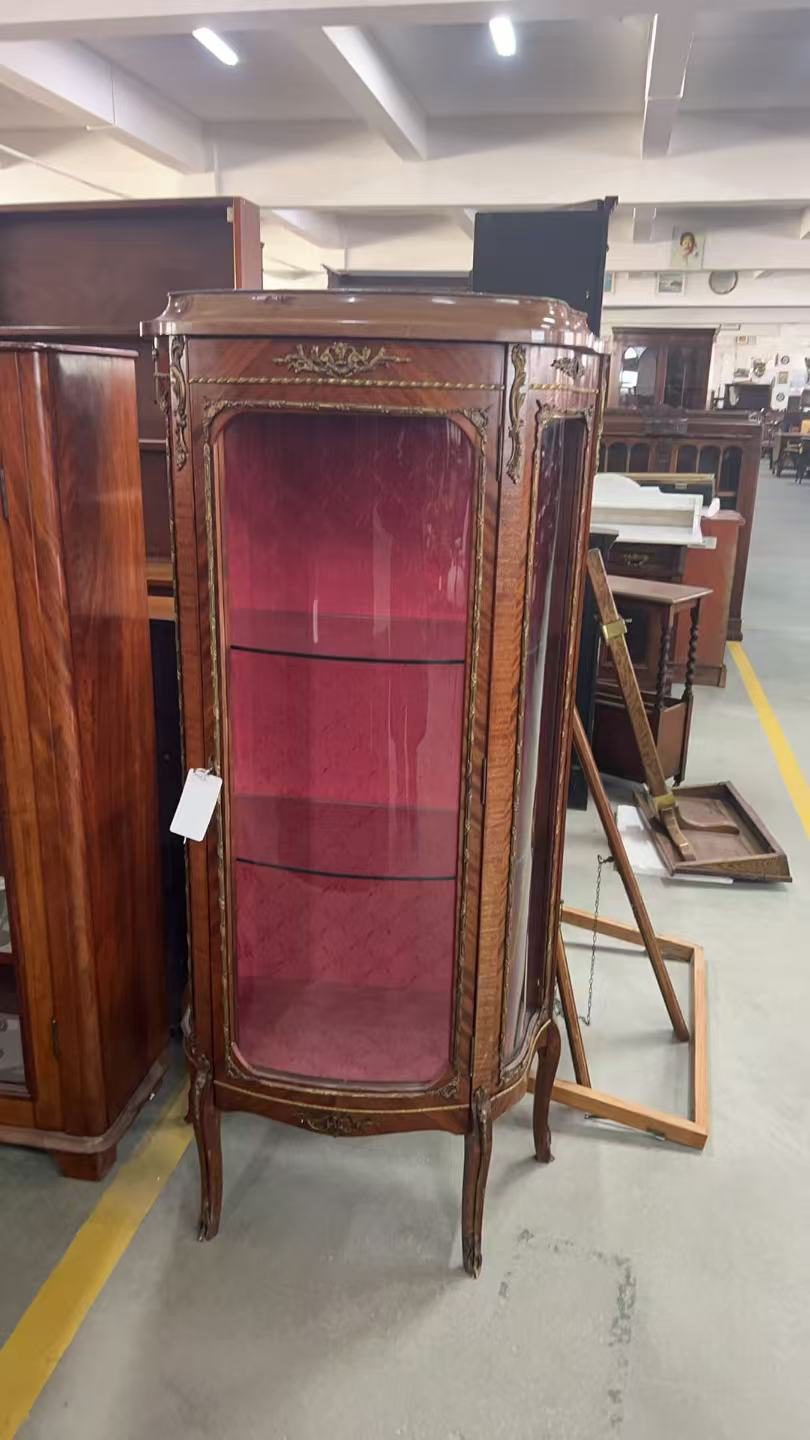 1900到1930年代英国古董边柜、展示柜，好品相。长121宽48.5高110cm