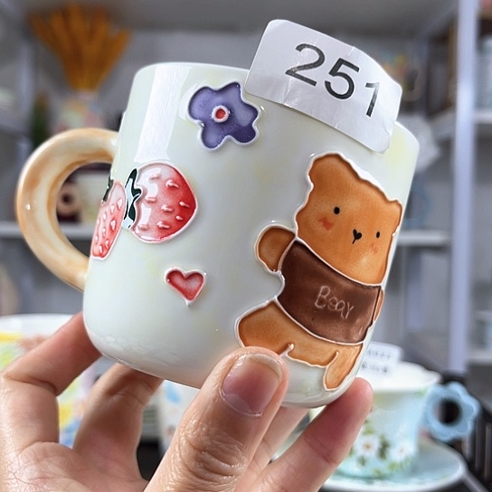 手绘高温釉下彩陶瓷