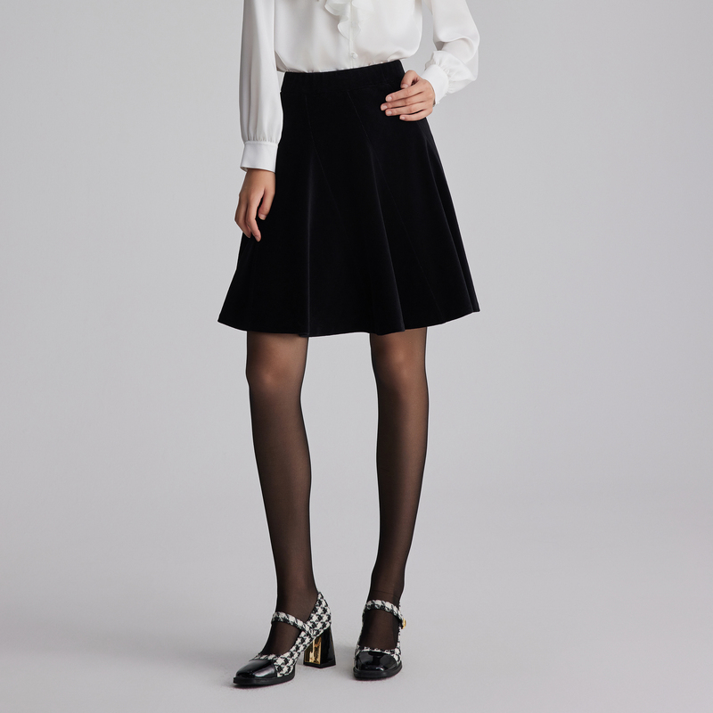 OBEG欧碧倩复古灯芯绒半裙50484520