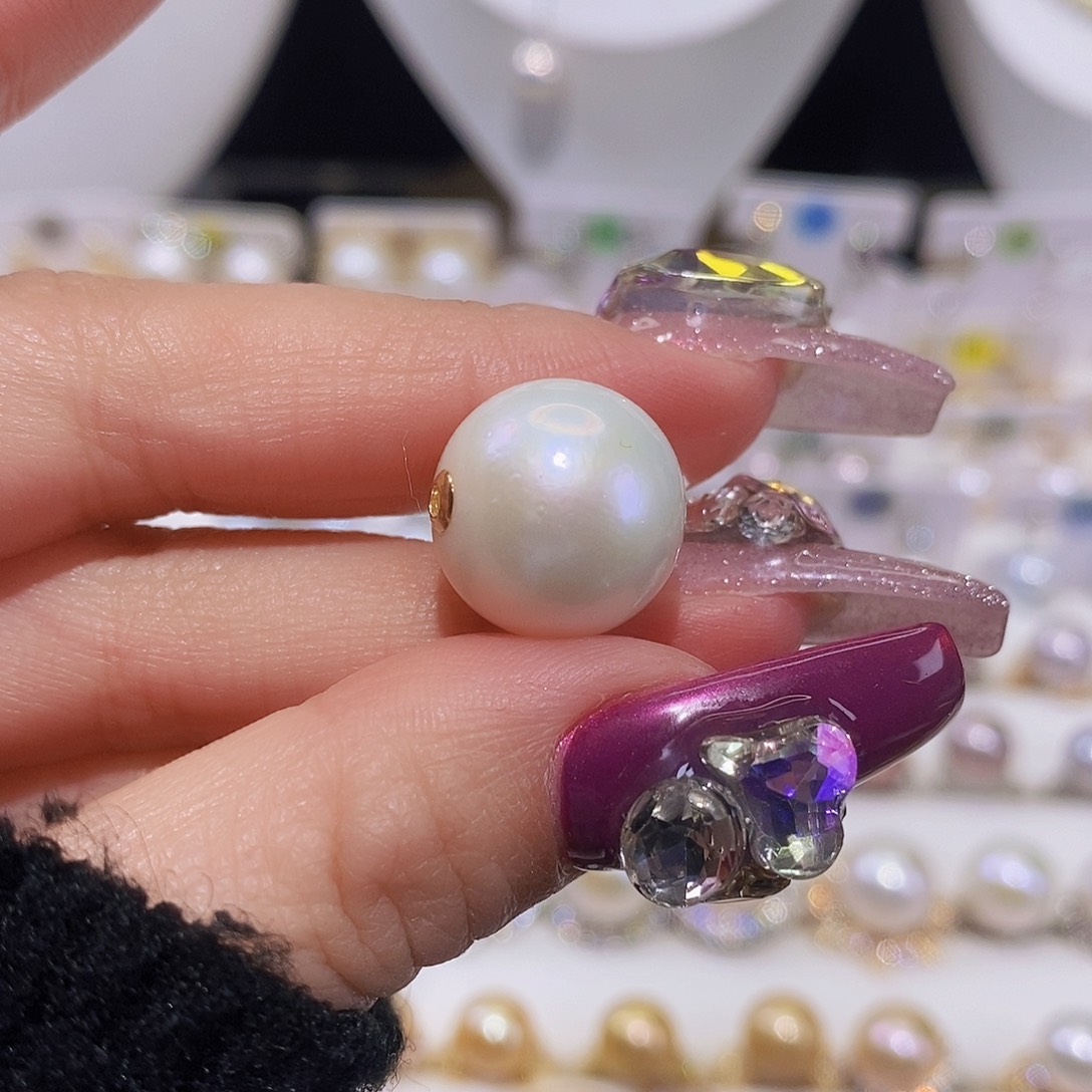 淡水珍珠颈饰18K金镶嵌清*?