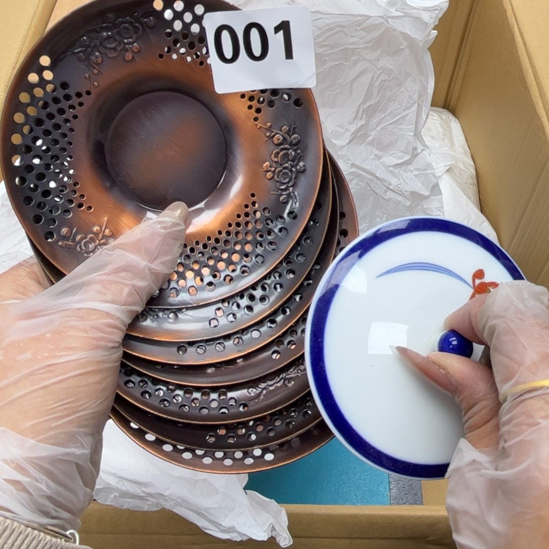 瓷片摆件工艺品摆件666