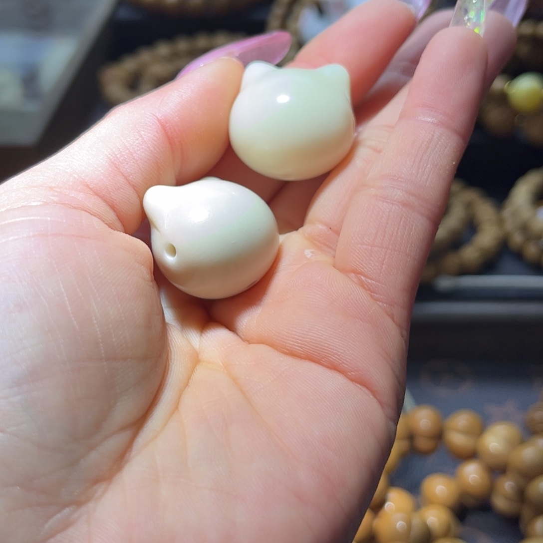 猴头核桃吊坠22猫三通全品无瑕无药