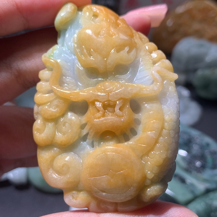 翡翠未镶嵌颈饰保真天然a货翡翠