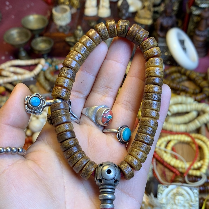 星月菩提吊坠男*.藏传喜马拉雅艺术品