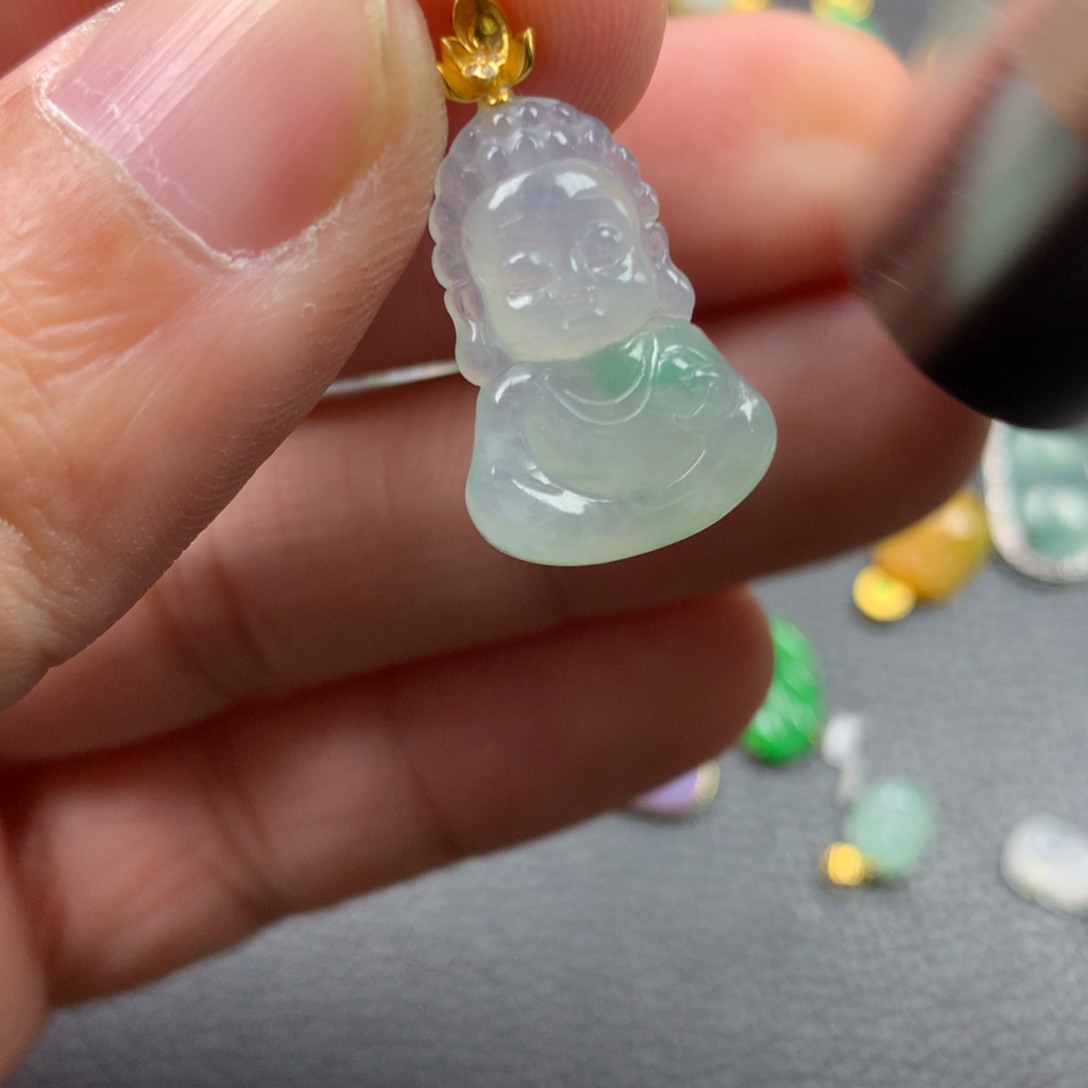 【闪购商品】颈饰18K金镶嵌翡翠翡翠