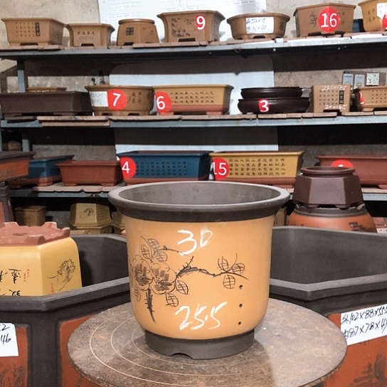 紫砂紫砂花盆包邮