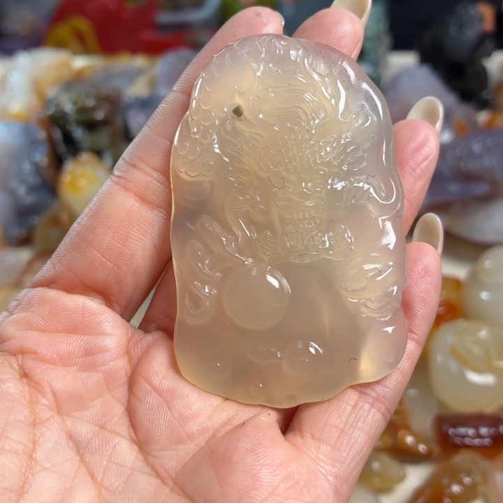 玛瑙/玉髓未镶嵌吊坠(不含链)