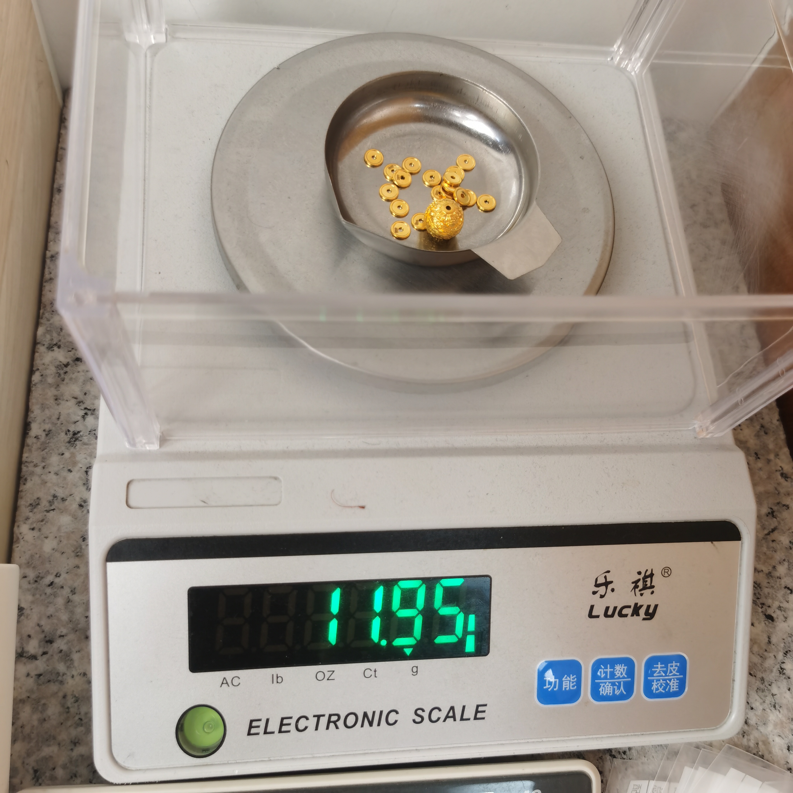 足金黄金文玩配饰