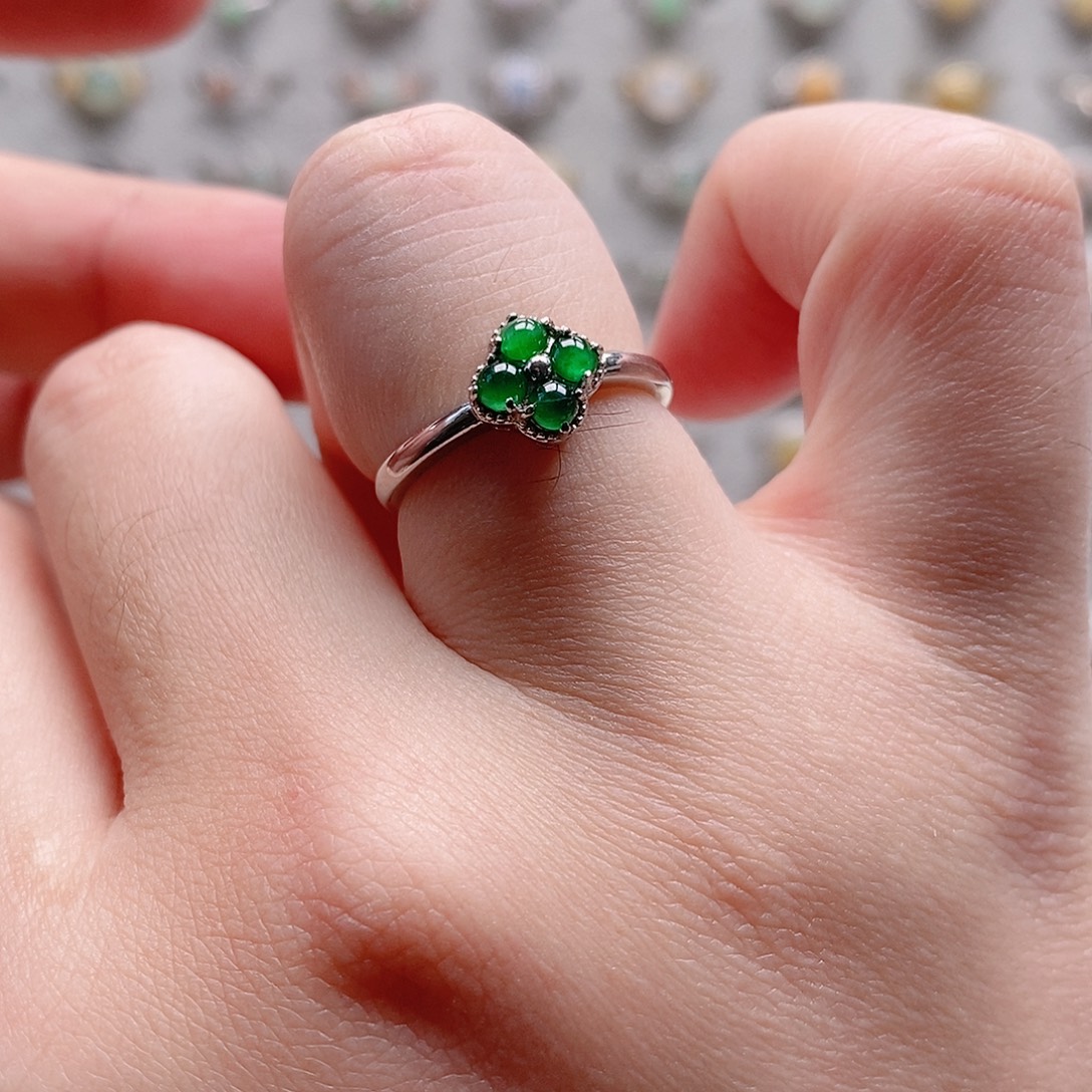 翡翠银S925镶嵌手链