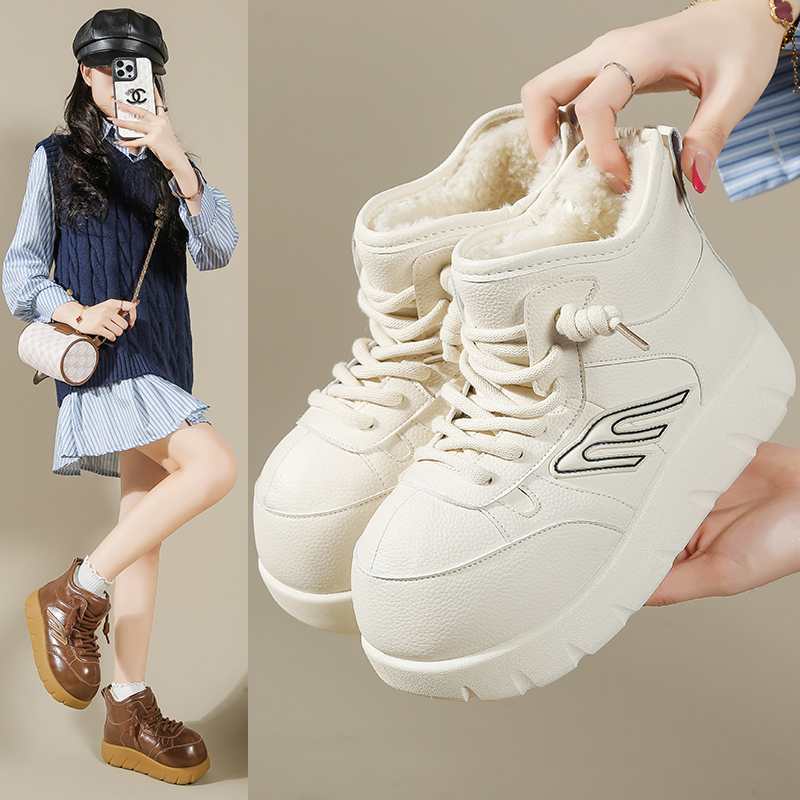 NB冬季保暖防滑平跟厚款时尚雪地靴短筒百搭加绒雪地靴9902