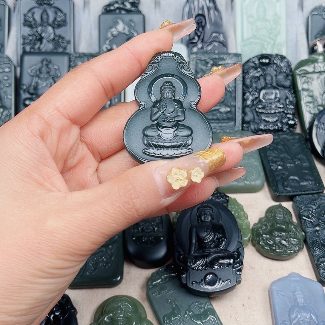 和田玉颈饰未镶嵌非**可