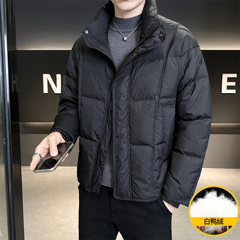 TUCANO/啄木鳥冬季新款男士休闲羽绒服外套磁吸扣潮流帅气面包服