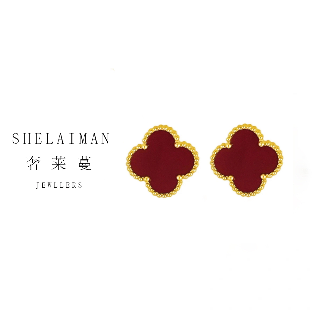 奢莱蔓/SHELAIMAN  四色时尚百搭经典耳钉 W