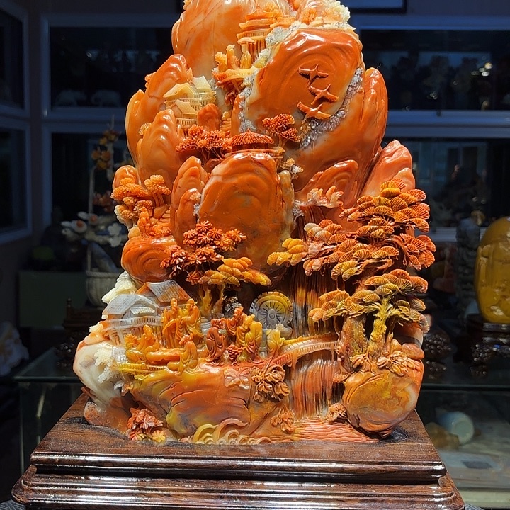 专***程寿山石寿山石雕刻工艺品