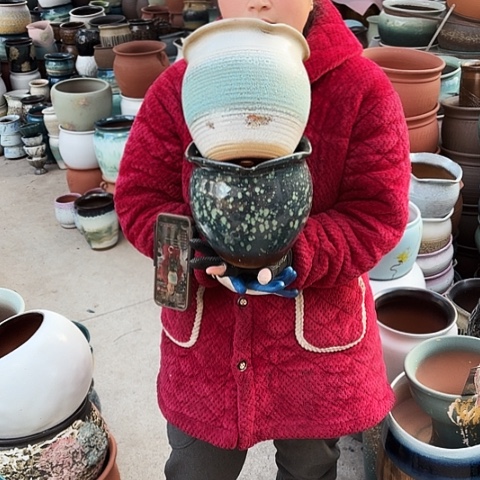 口19高19瑕疵盆子 