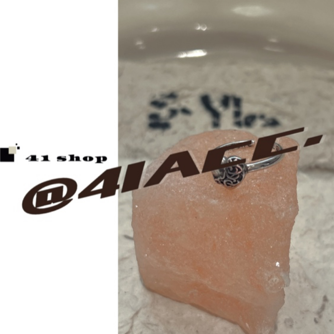 铜合金戒指 A136   爱心藤蔓克克梵文刻字做旧款细戒指