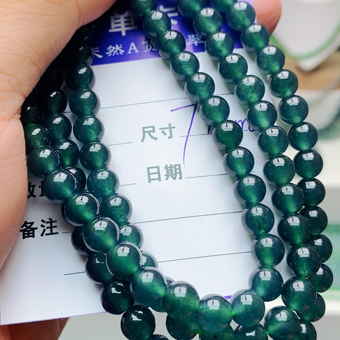 未镶嵌手串翡翠翡翠