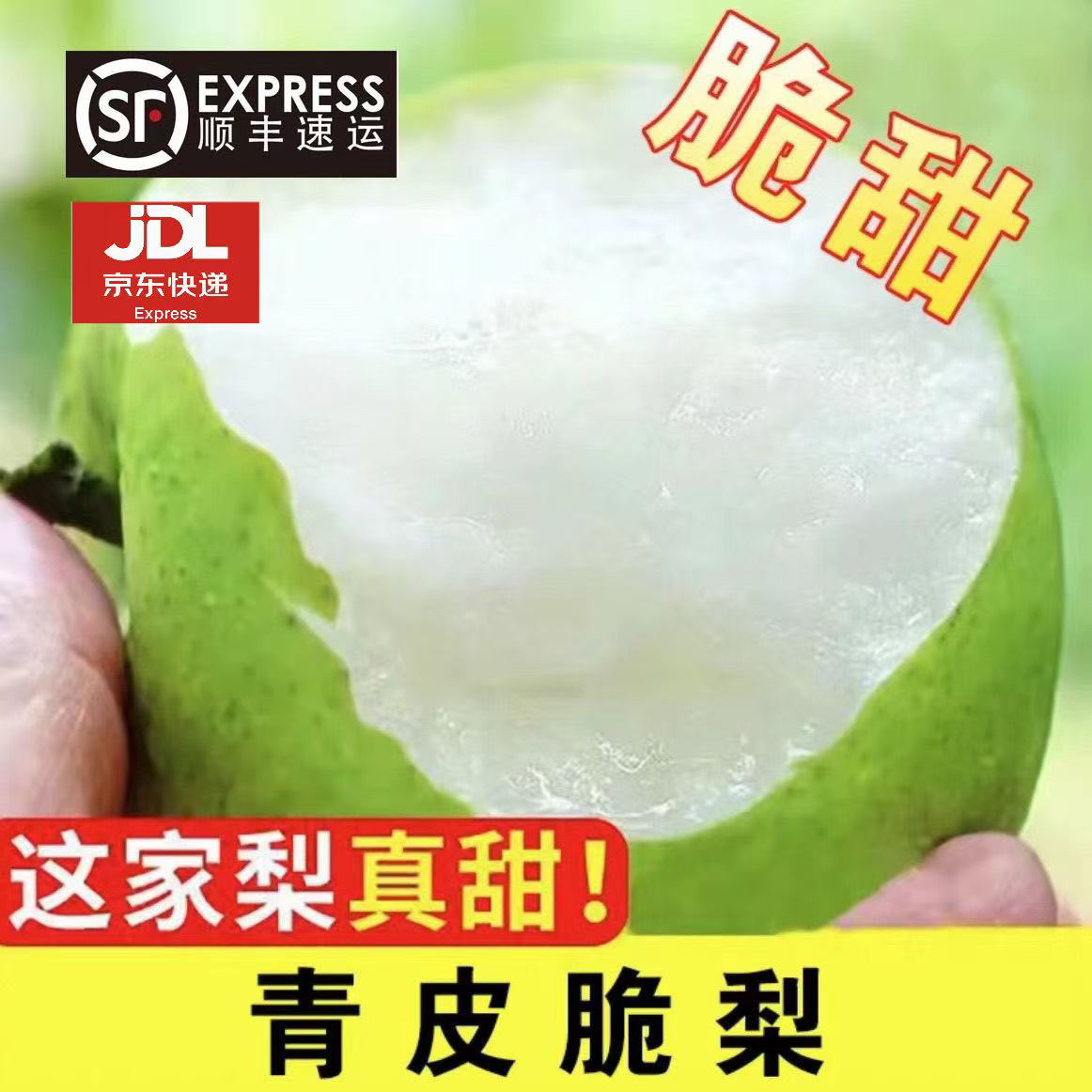H[顺丰京东]砀山青皮梨脆甜多汁核小无渣原产地直发