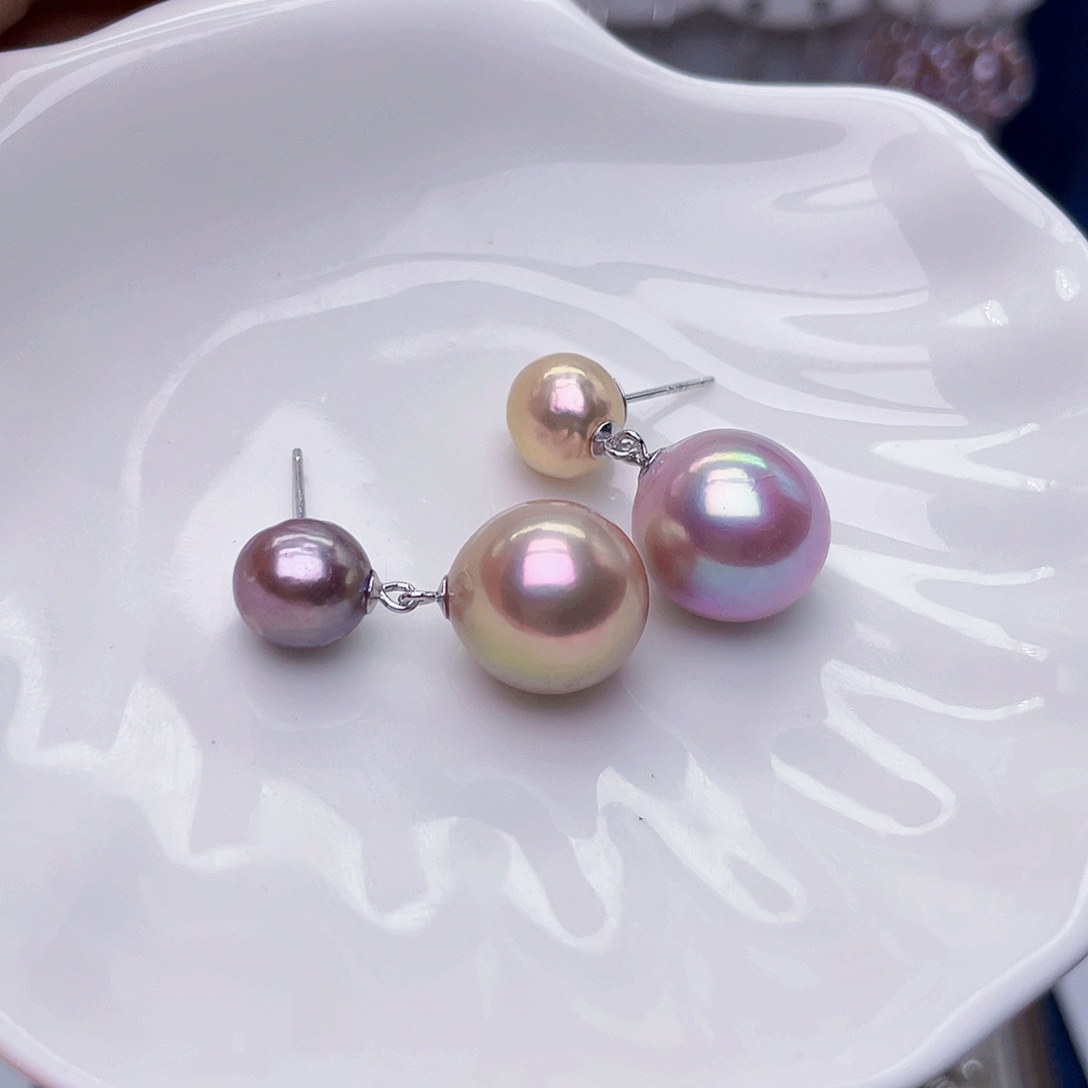 ｛***｝未镶嵌淡水珍珠耳饰