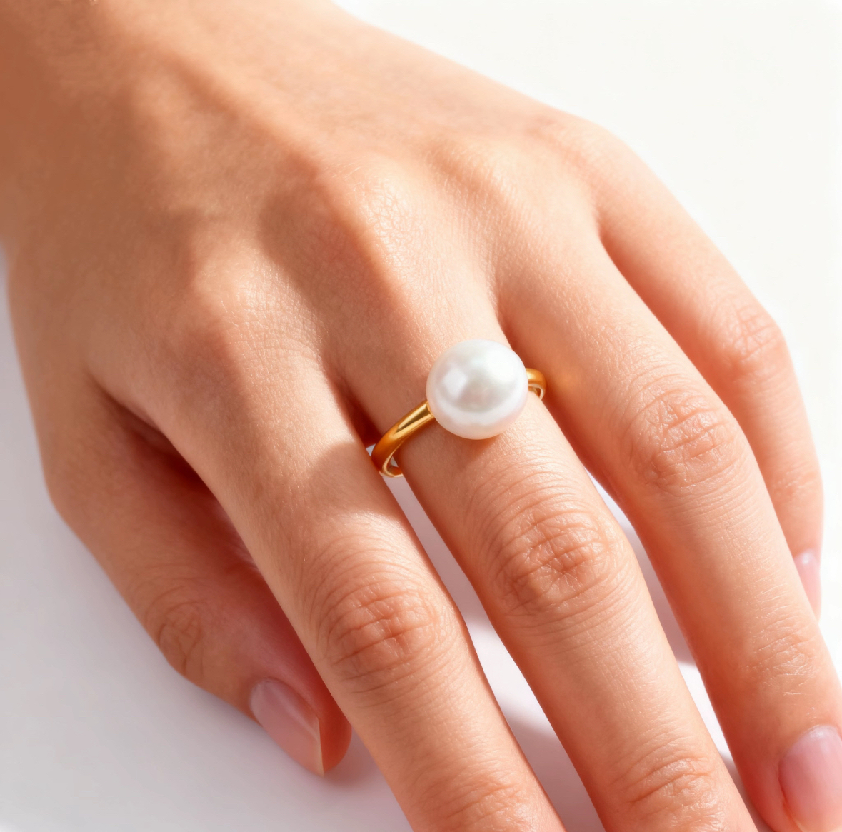 钛钢戒指 佳佳（H1）面包珠素圈戒指