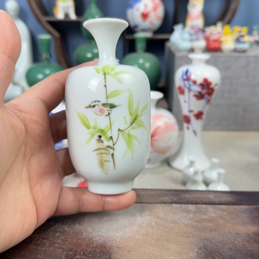 陶瓷手工小花器摆件